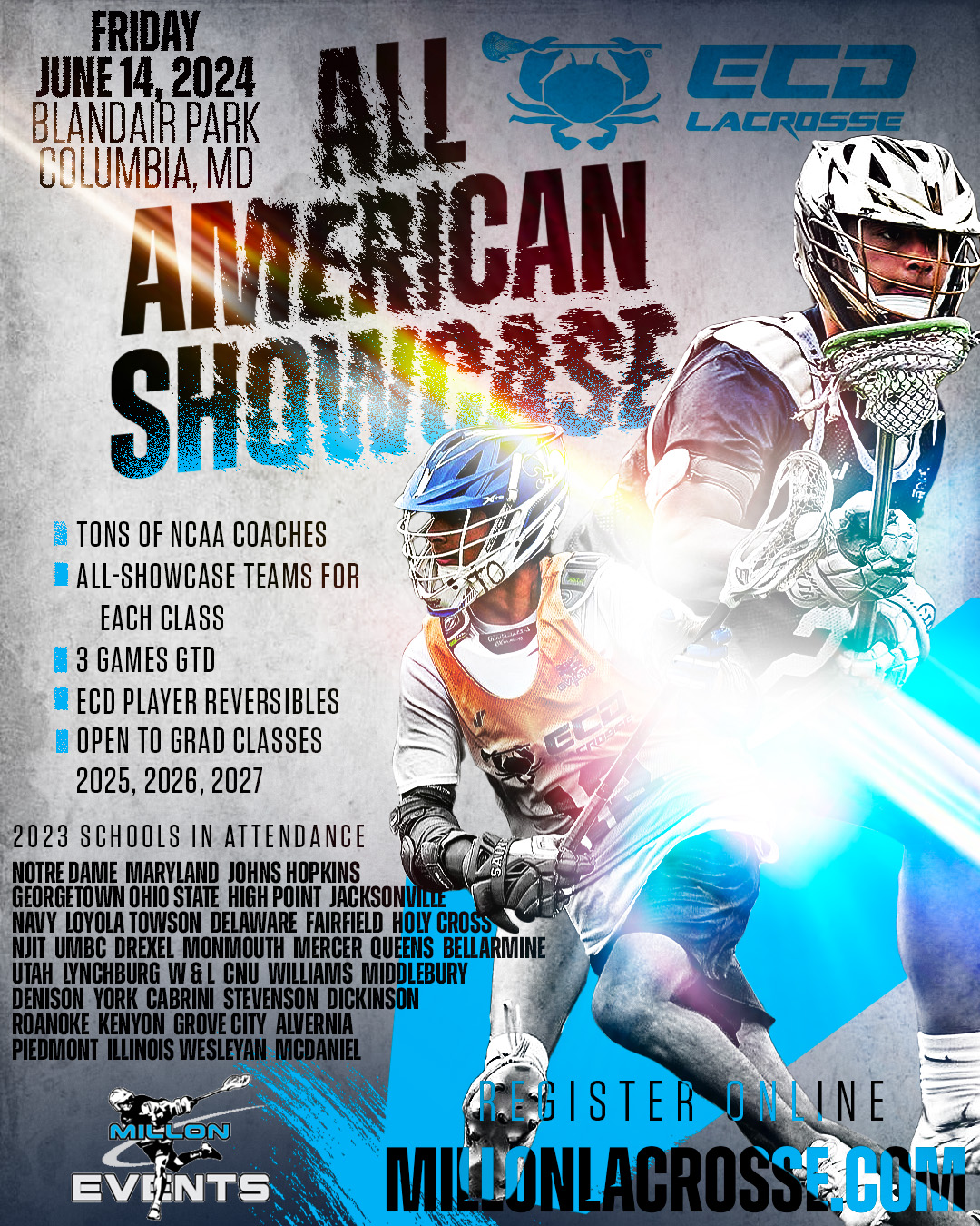 ECD AllAmerican Showcase powered by Millon Events 2026, 2027, & 2028